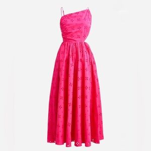 J. Crew Collection Side Cut Out Pink Dress